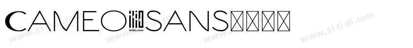 Cameo sans字体转换